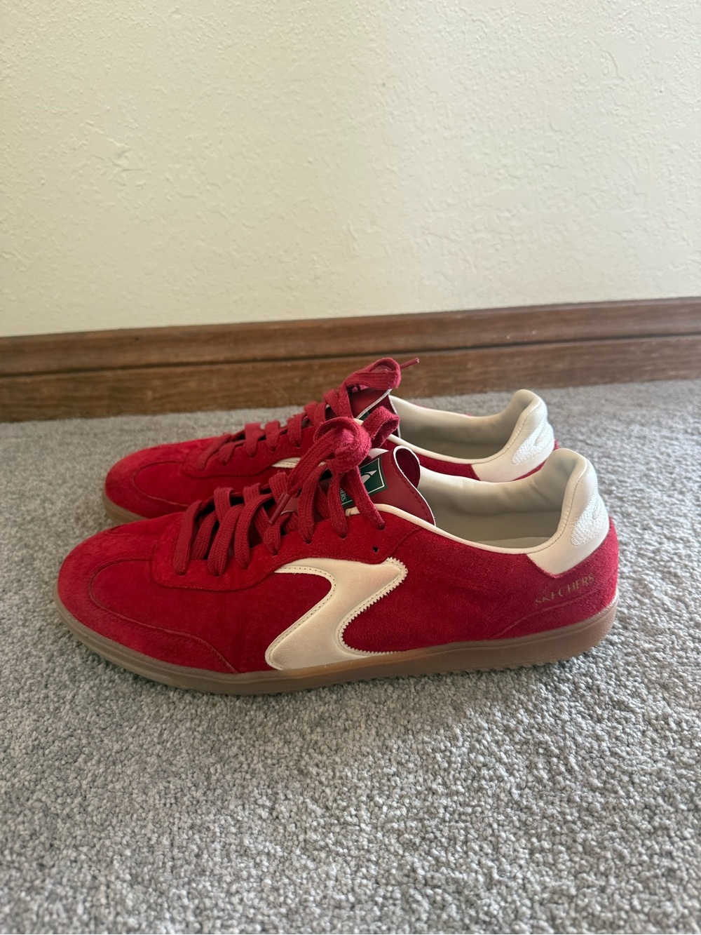 Red Suede Sneakers